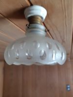 Deckenlampe, Vintage-Stil, Milchglas, Top Zustand!