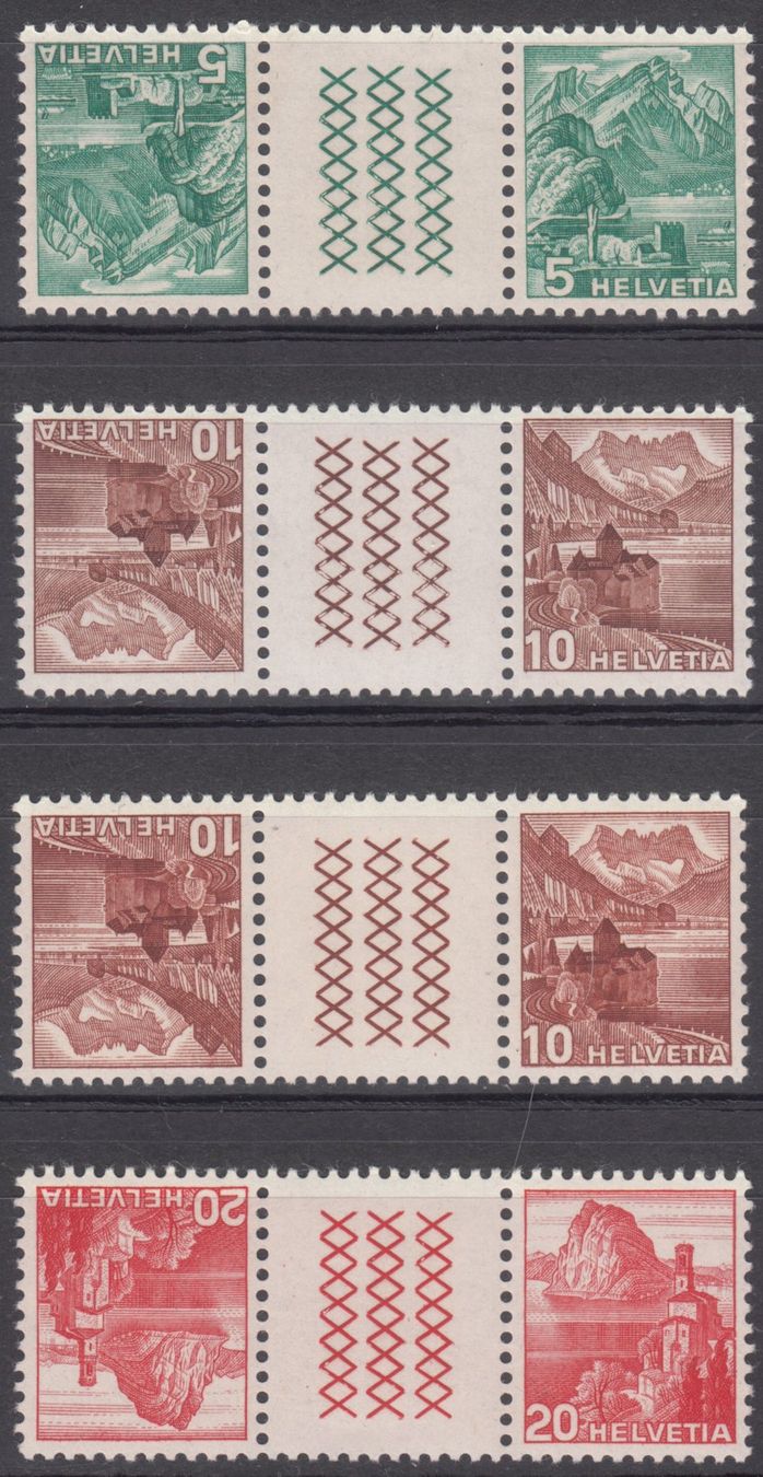 Tutti i francobolli: SBK S53y - S56y  postfrisch – Usato da Bürglen TG venduto da StampGraf