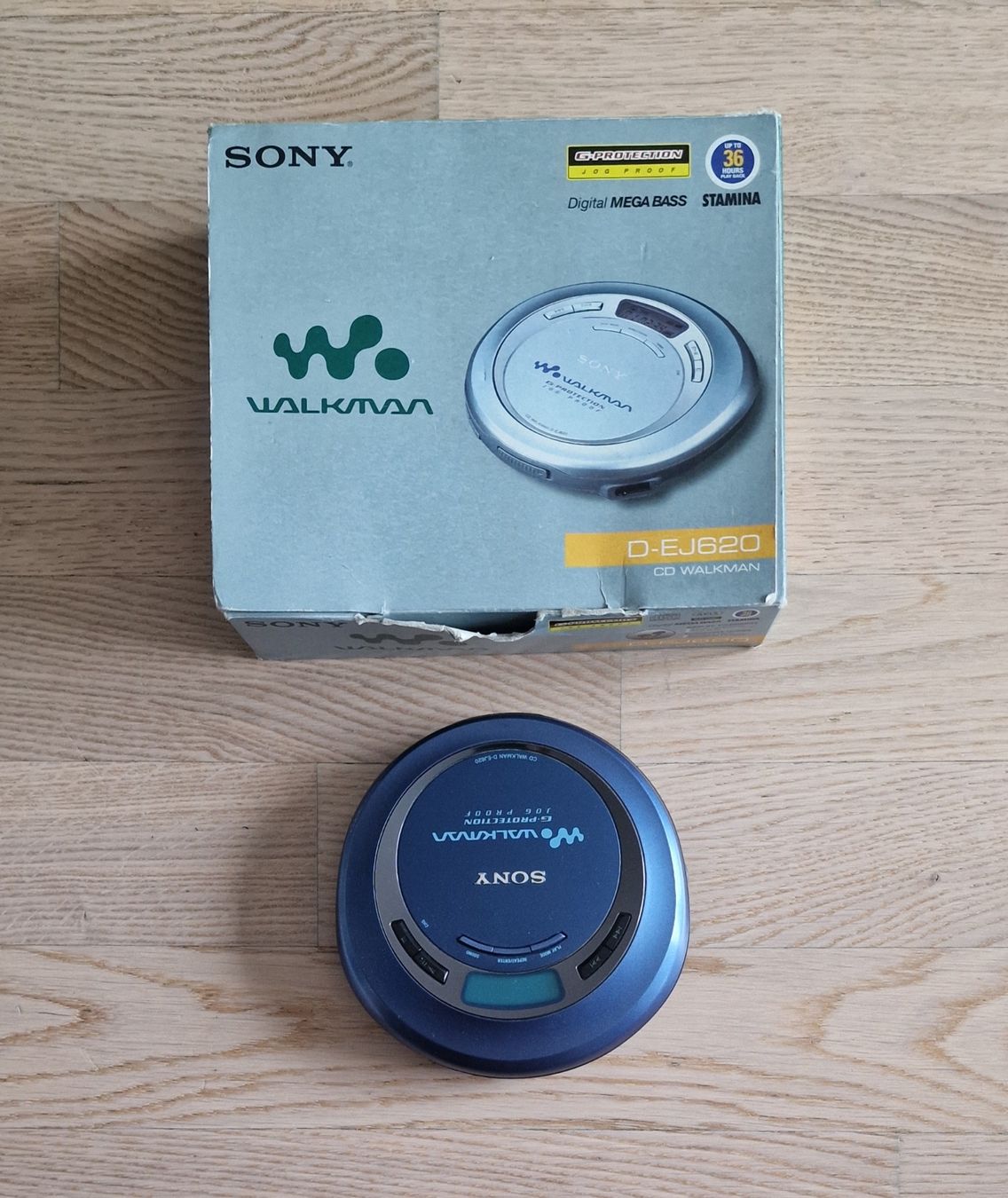 Tragbarer Mediaplayer: Sony D-EJ620 CD Walkman Discman Stereo Retro CD Player OVP – Gebraucht aus Birsfelden von Dealgoenner24 2