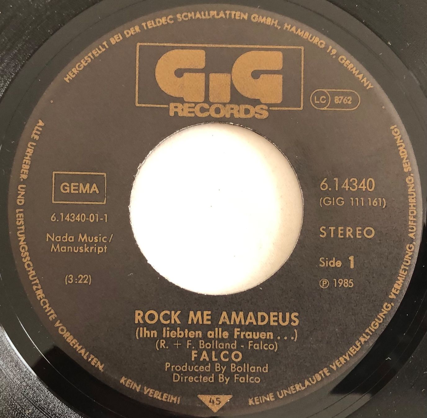 Dischi in vinile: FALCO - ROCK ME AMADEUS – Usato da Poliez-Pittet venduto da Newtown-Records 2