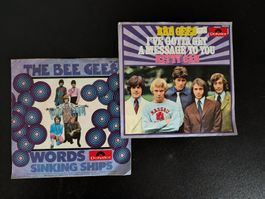 Bee Gees - 2 Single Schallplatten - Rarität für Sammler