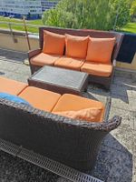 Rattan Lounge 2x3 Platz Sofas mit Tisch gute Qualität ab 1.-