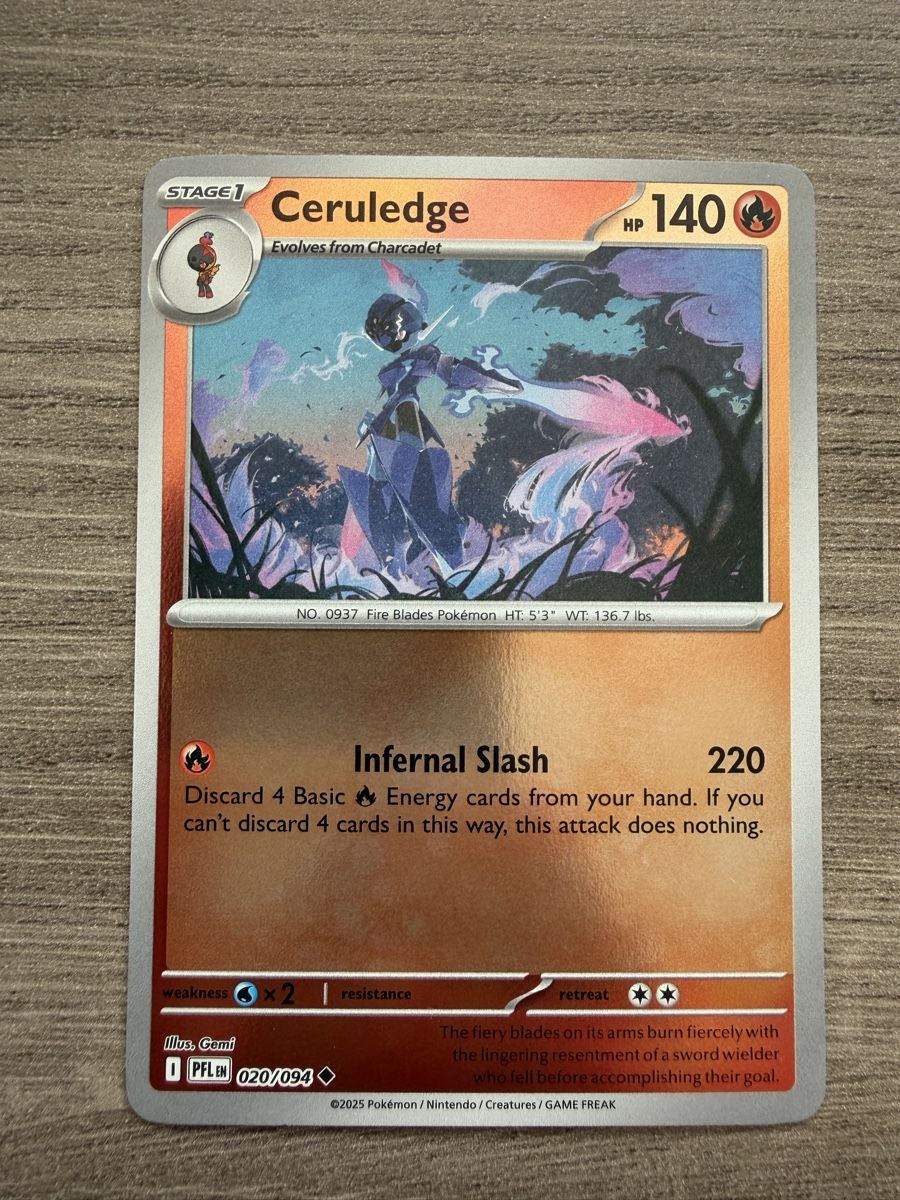 Pokémon Carte collezionabili: Ceruledge (PFL020) – Nuovo (secondo la descrizione) da Vevey venduto da Matx