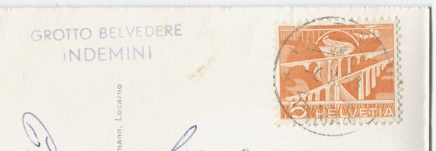Ansichtskarten: Indemini Panorama 1958 – Gebraucht aus coglio von Tascia1 1
