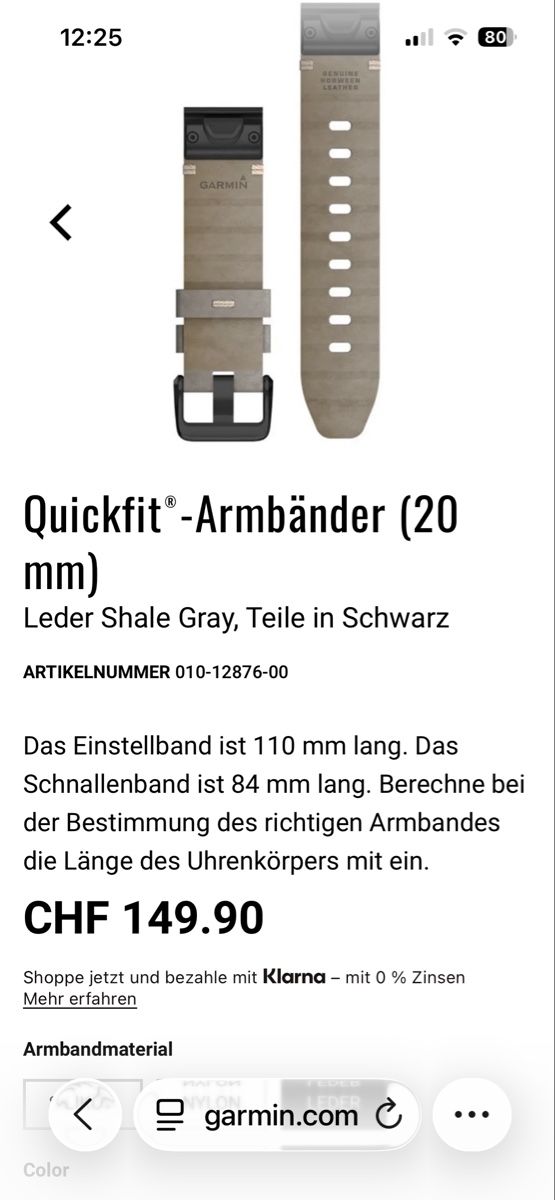 Garmin Orologi: Garmin Armband Leder Beige/RosegoldSchnellwechsel NEU – Nuovo e nell'imballaggio originale da Jenins venduto da Pocahontas013 2