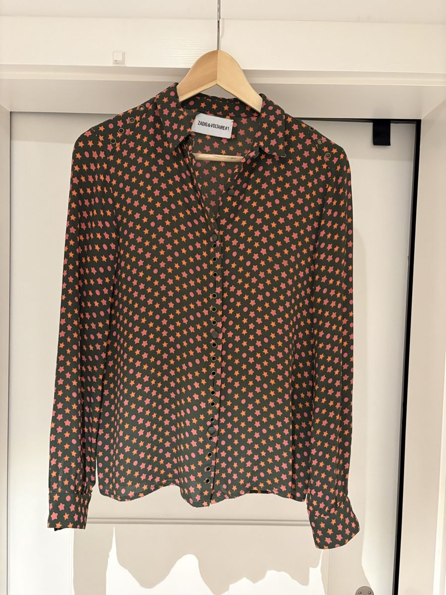 Zadig & Voltaire Camicette: Hemd mit Sternen - Zadig & Voltaire - M – Usato da Basel venduto da Marlen18