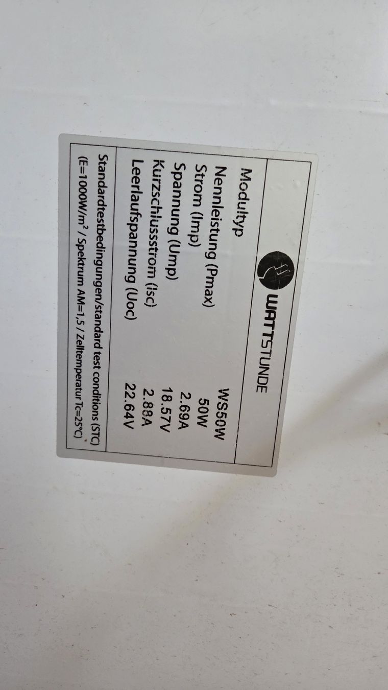 Dispositivi a energia solare: 2 Stk. Solarmodul je 50W Tragbar – Usato da Malters venduto da o_ANDI_o 4