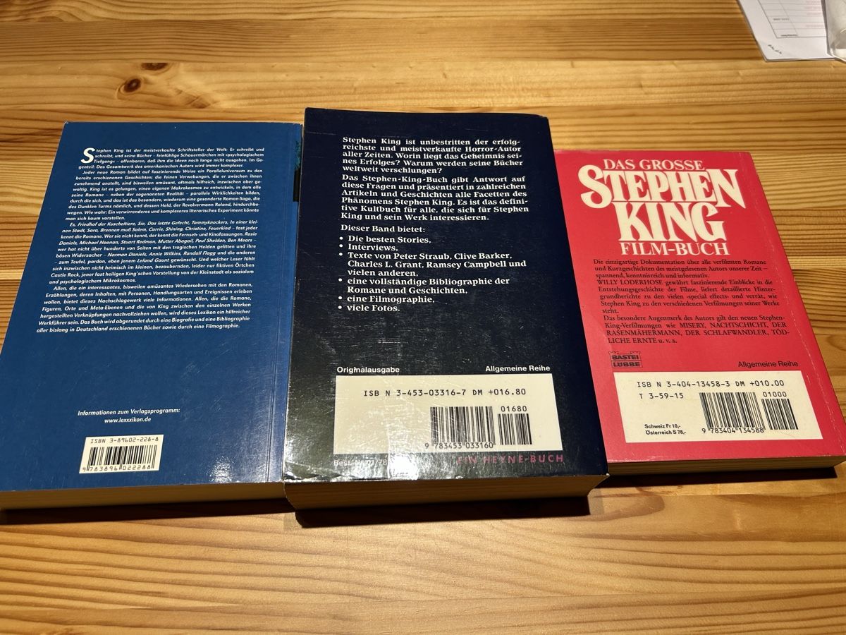 Libri: Stephen King Bücher Sammlung (3 Stück) – Usato da Brunnen venduto da Liluzick 1