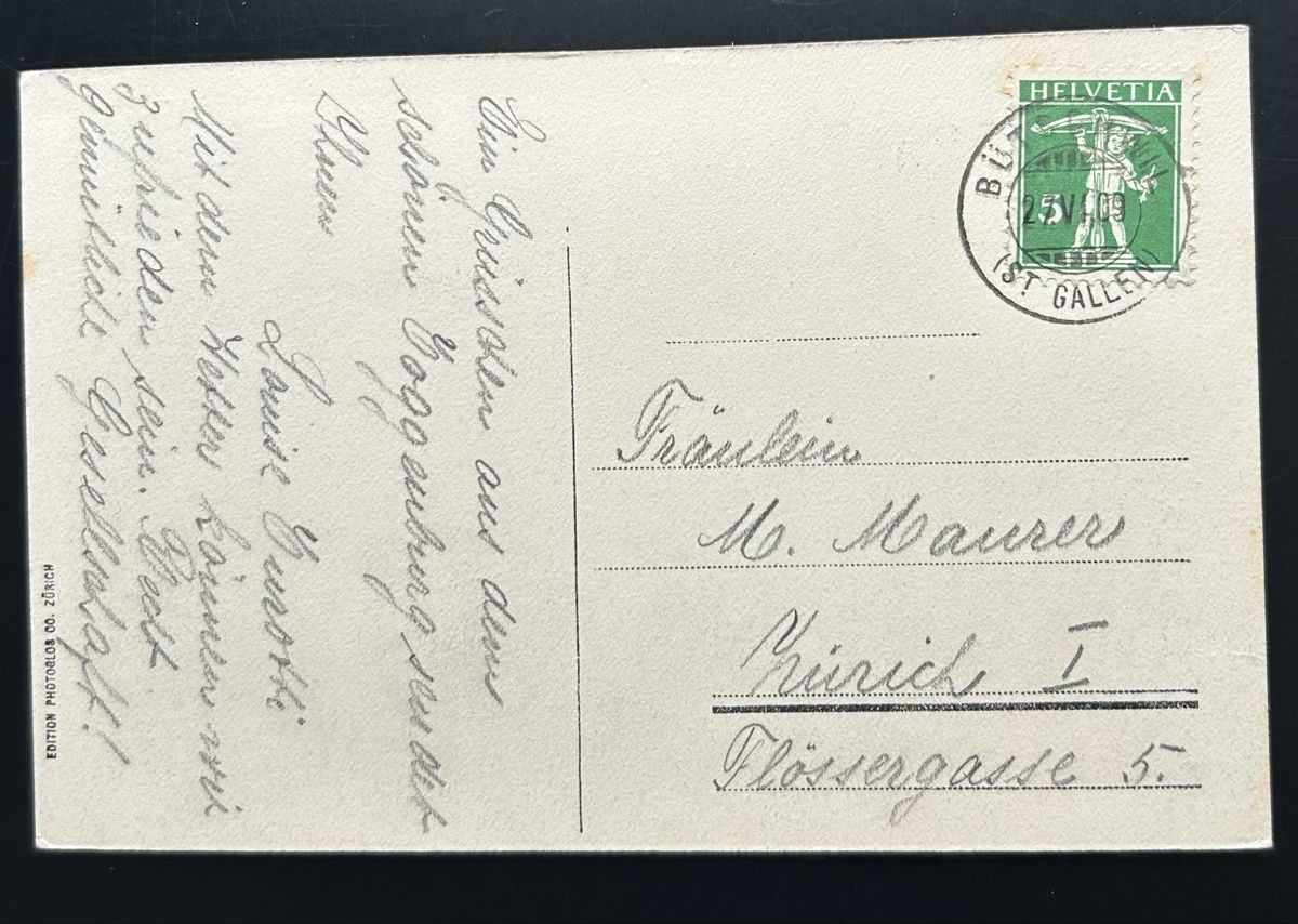 Cartoline postali: Bütschwil Toggenburg  – Usato da Horw venduto da Tellbub 1