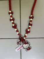 Smartphone Umhängekette Hello Kitty rot mit Anhänger neu
