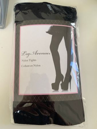 Collant Leg Avenue Noir, Neuf dans l'emballage d'origine!