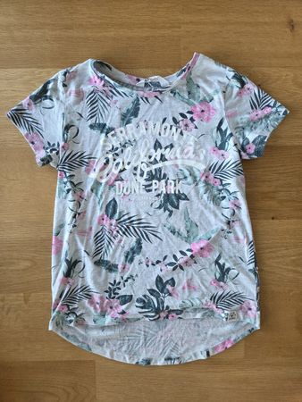 H&M T-Shirt Blumenmuster Gr. 158/164 