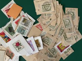 Briefmarken Konvolut Schweiz 30 er Marken