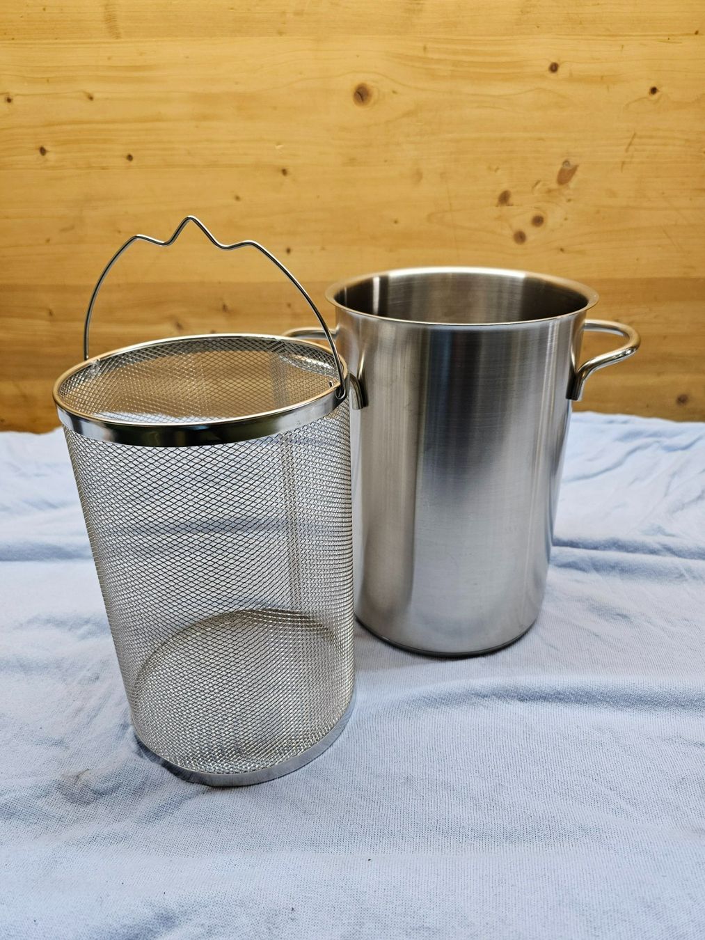 Padelle: Spaghetti oder Spargel-Topf mit Einlage-Sieb – Usato da Oetwil a.d. Limmat venduto da grisilisi 1