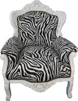 Barock Sessel Zebra NEU
