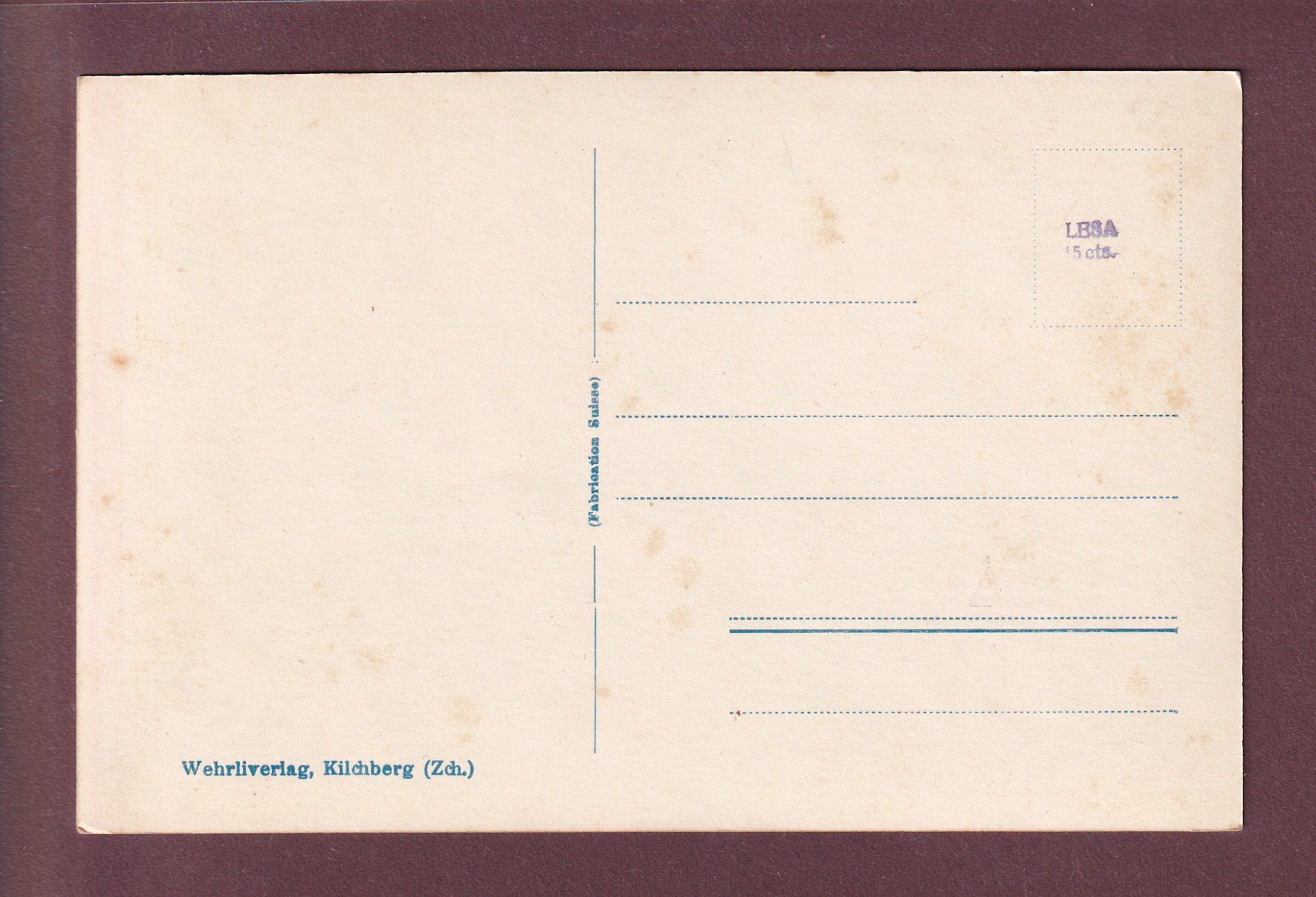Cartoline postali: OESCHINENBACH - Blümlisalp – Usato da Pully venduto da nicecards 1