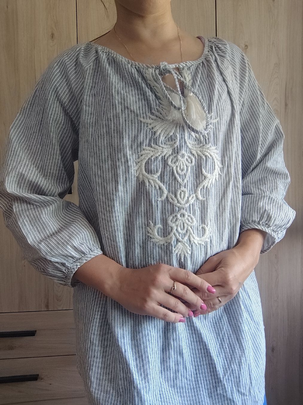 Zara Blusen: Zara Basic Collection striped embroidered blouse size M – Gebraucht aus Mägenwil von VintageGirly 1