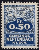 50 Rp. Fiskalmarke - Gemeinde NEFTENBACH