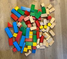 Bauklötze aus Holz aus den 70er Jahren