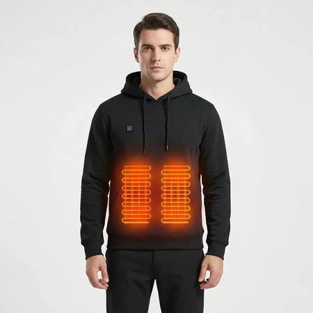Hoodie schwarz Grösse M beheizbar neu