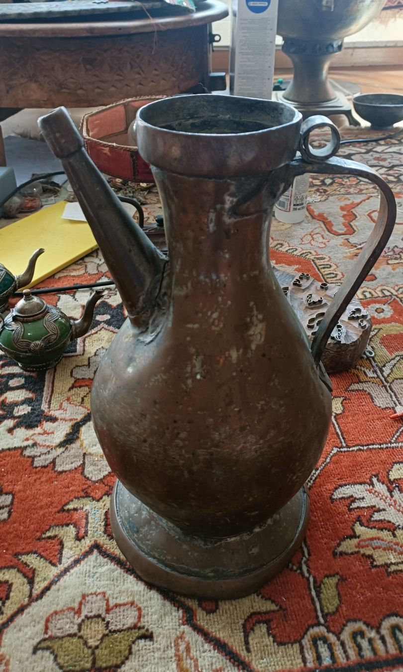 Caraffe: Antiker Kupfer Krug – Usato da Schaffhausen venduto da kab_9pzn