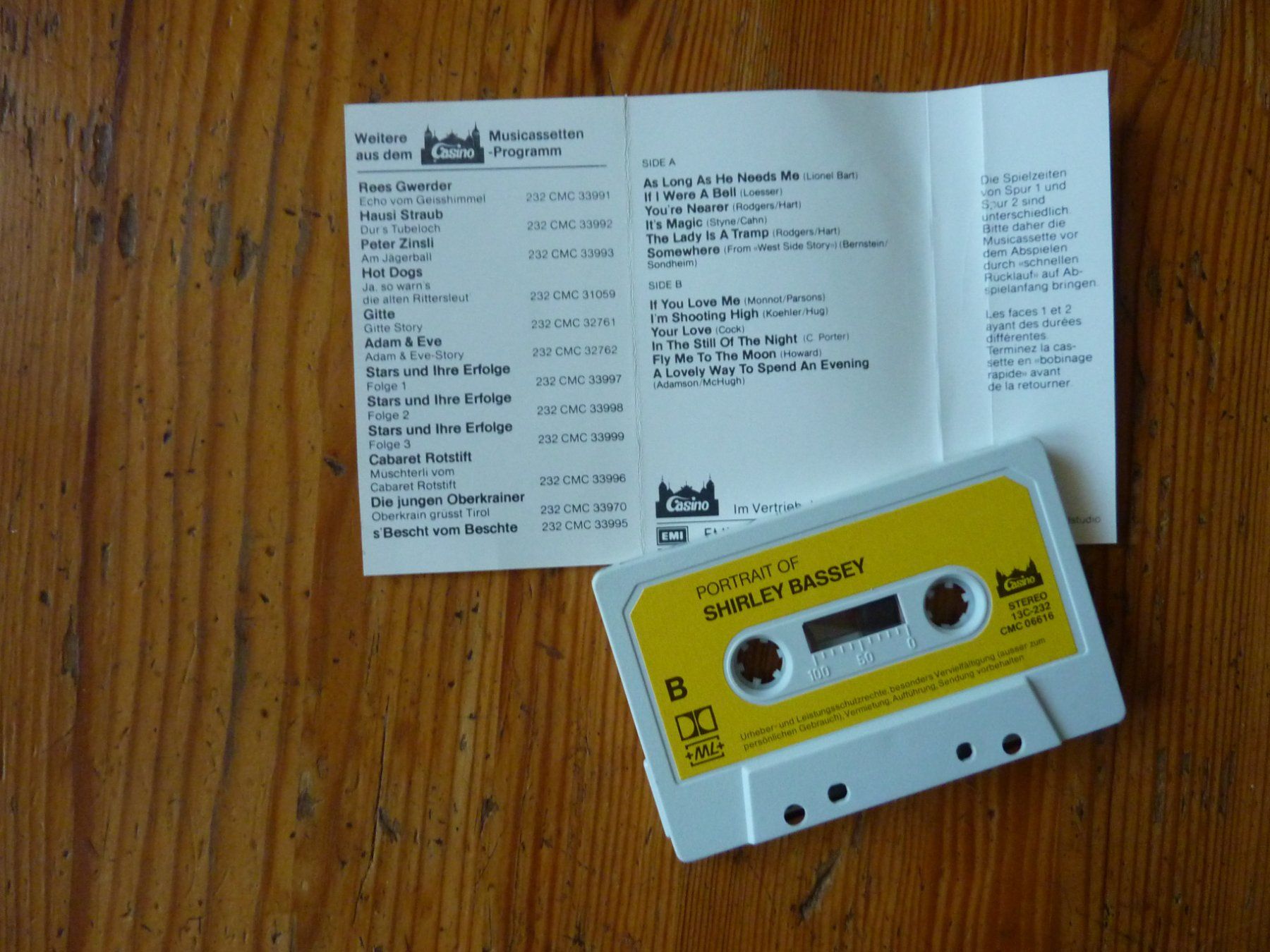 Musicassette: Musikkassette: Shirley Bassey – Usato da Effretikon venduto da Lupari 2
