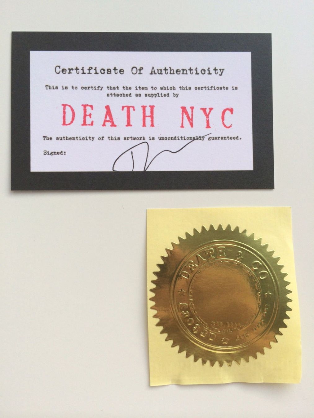 Grafiken & Lithographien: ORIGINAL Death NYC handsigniert bleistift – Gebraucht aus Welschenrohr von Regool 1