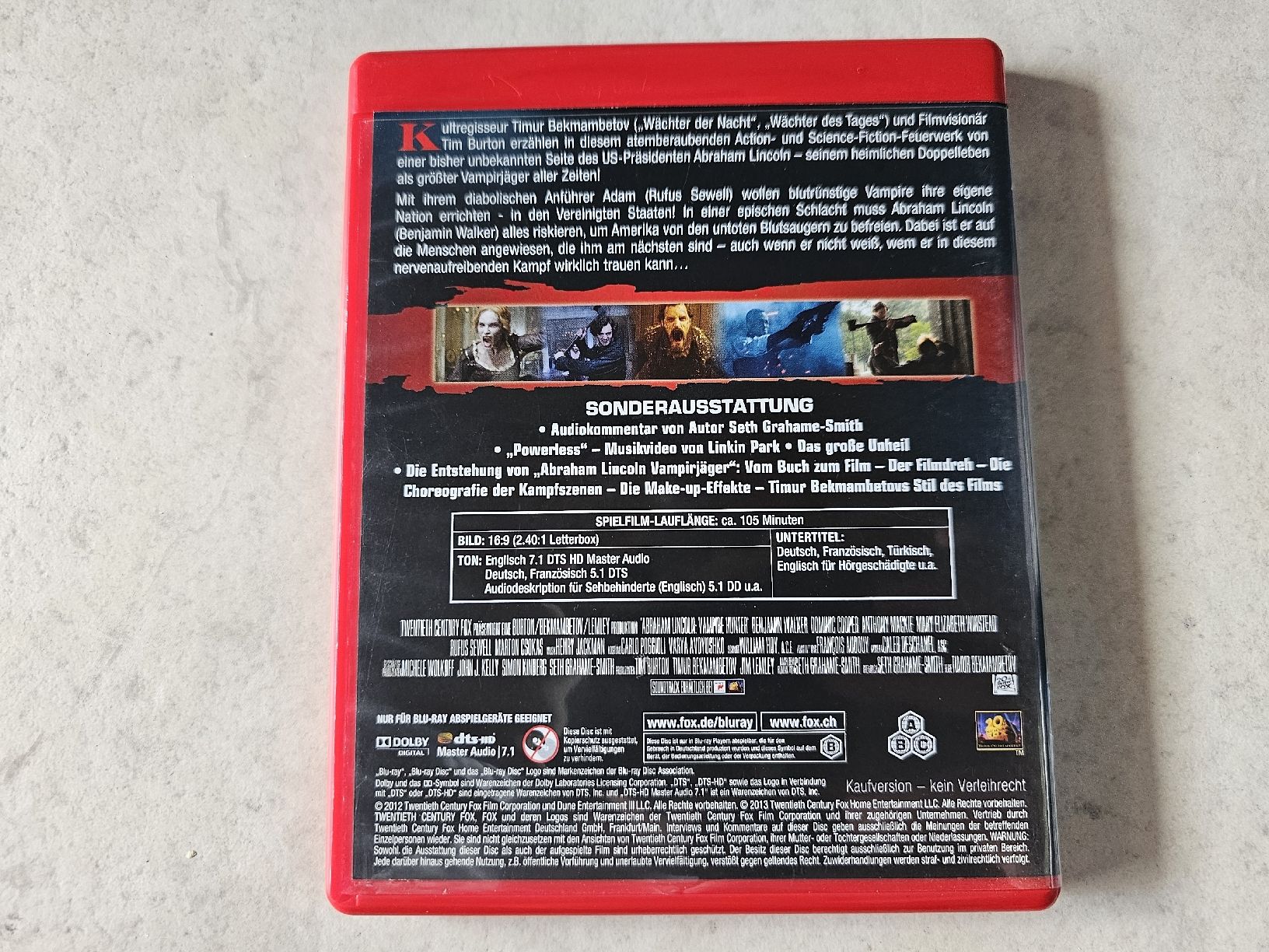 Tutti i DVDs: Abraham Lincoln Vampirjäger  /  Bluray – Usato da Schneisingen venduto da backstore24 1