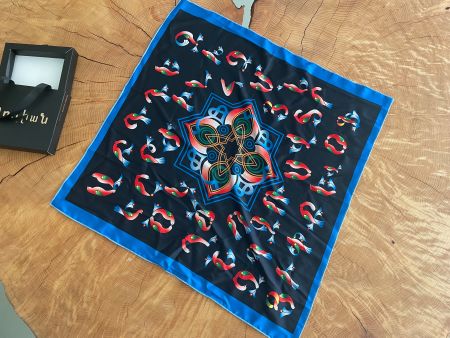 NEU! Foulard carré 57x57 cm + boite | Koptuch, Halstuch