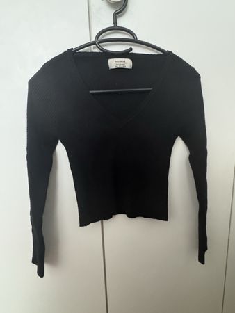 Crop top manches longues Pull&Bear taille L