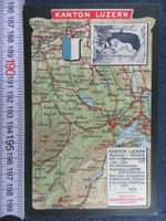 LUZERN KANTON AK LU LANDKARTE PANORAMA MIT HISTO