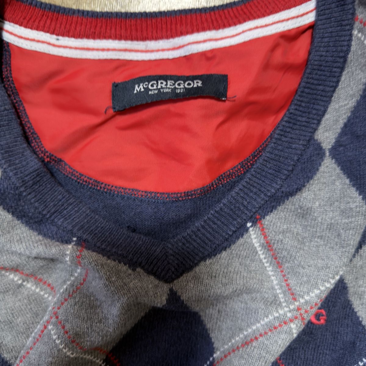 Maglioni & Felpe: McGregor Vintage Argyle Sweater, Men's Size Large EU – Usato da Bülach venduto da Agixs. 3