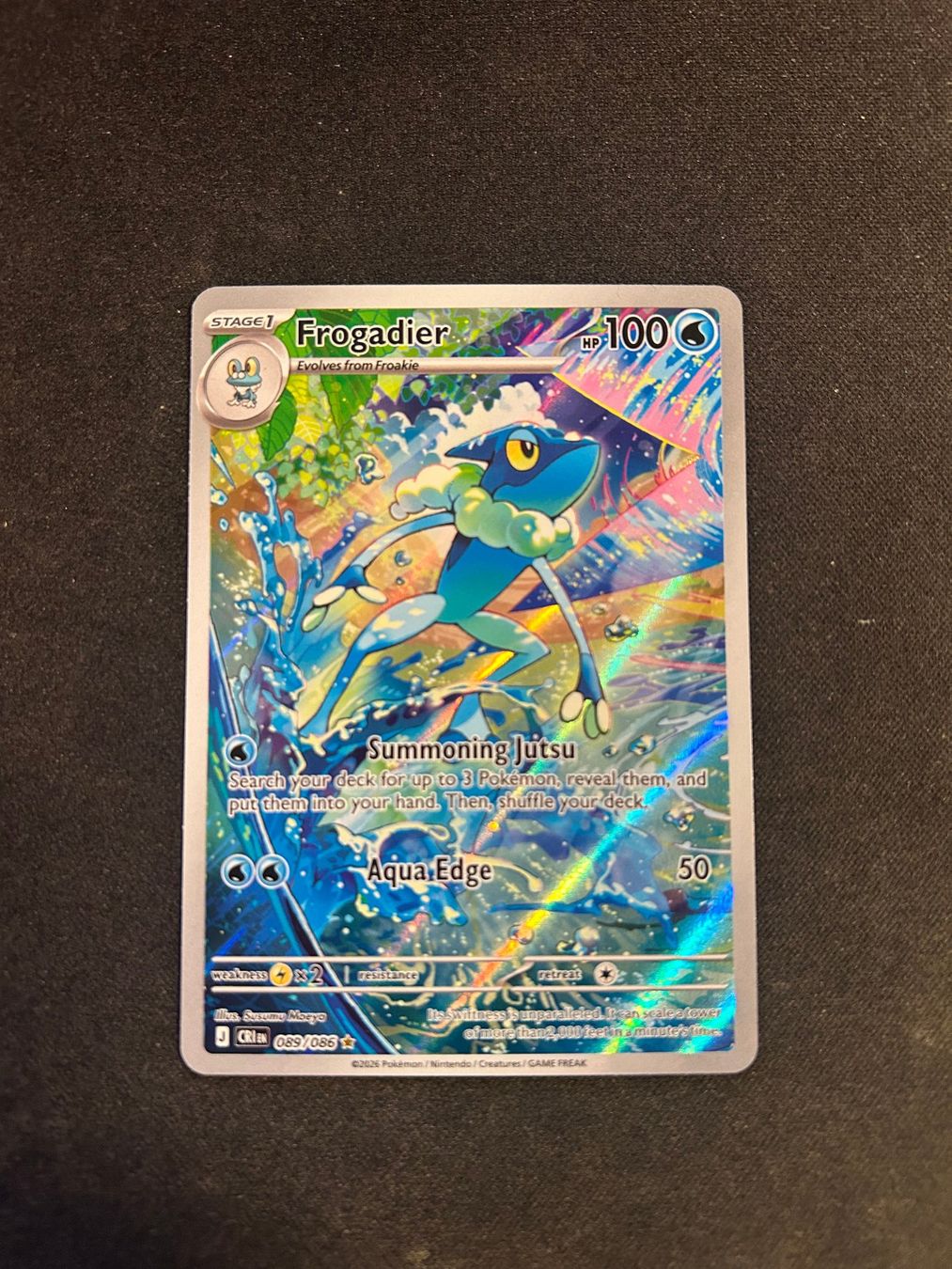 Pokémon Carte collezionabili: Frogadier 089/086 CRI EN Full Art – Nuovo (secondo la descrizione) da Wetzikon ZH venduto da Swiss_Frog