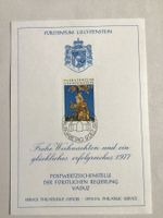 liechtenstein weihnachtskarte 1977