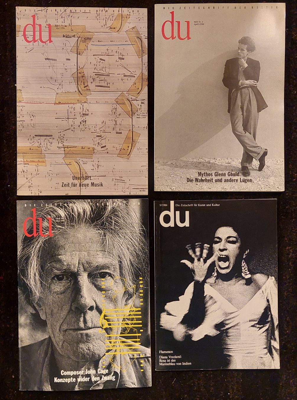 Riviste & Magazine: 4 DU Hefte mit Thema Musik  – Usato da Zürich venduto da Cortin