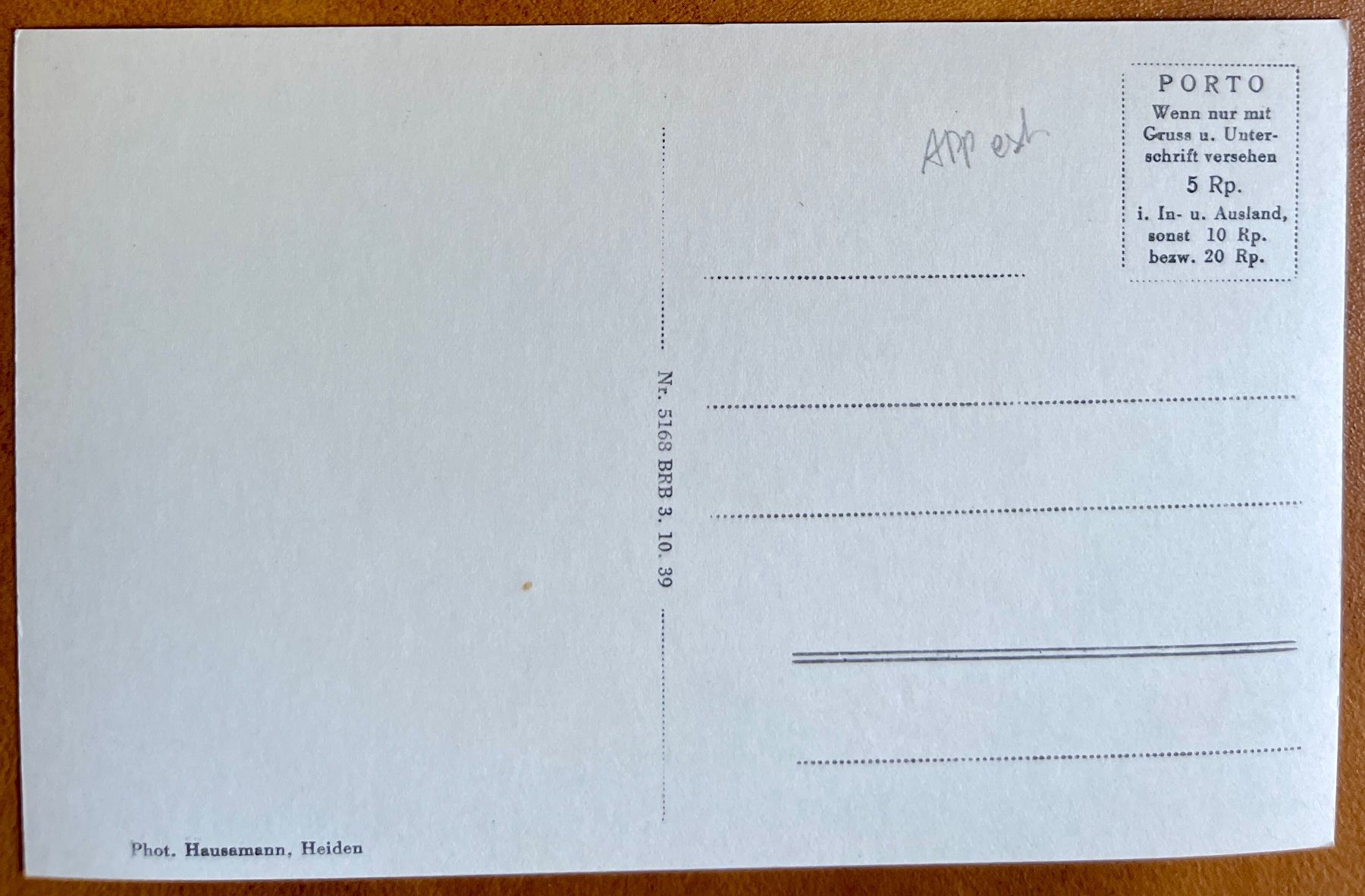 Cartoline postali: HEIDEN - Kurort 1939 – Usato da Lutry venduto da Ediego 1