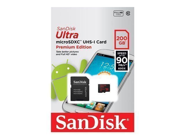 Sandisk Cartes mémoire: SanDisk Ultra microSDXC 200GB 90MB/s – Neuf avec emballage d'origine à Zürich par wearehappy