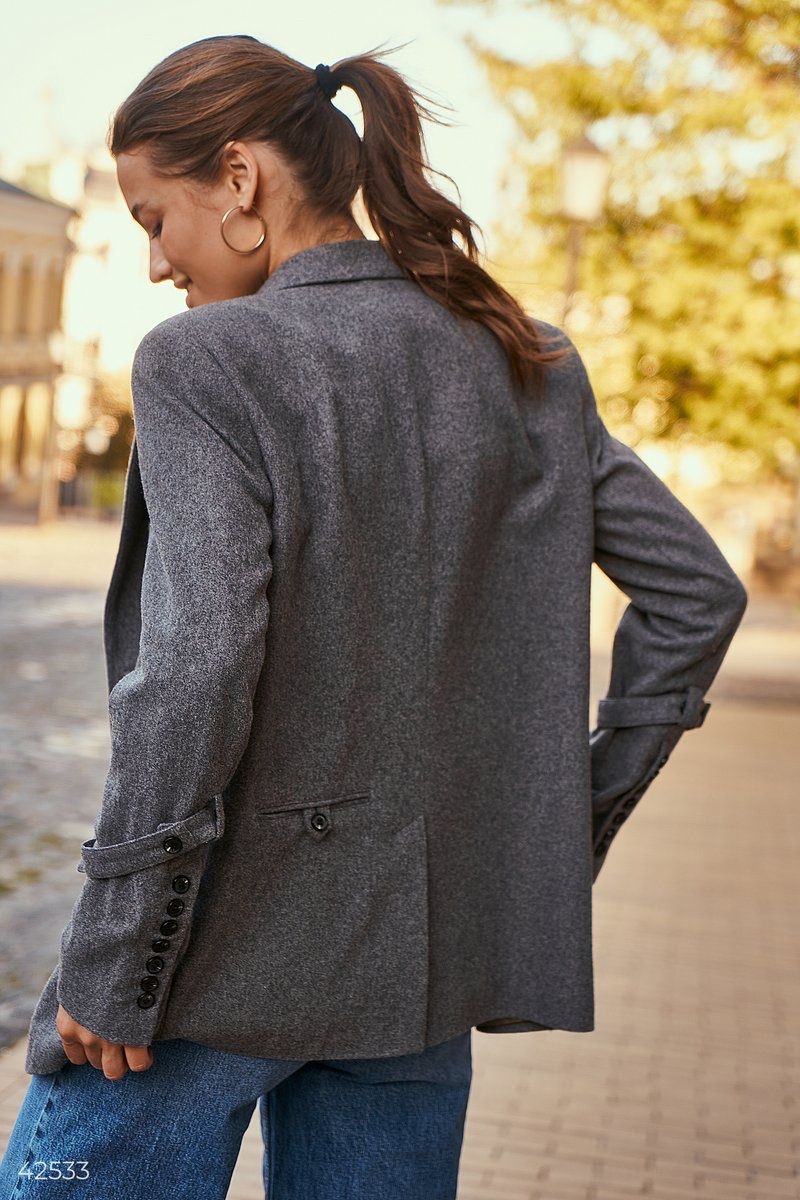 Giacche: Grey Wool Jacket Size: S NEW – Nuovo e nell'imballaggio originale da Zürich venduto da Ms.Me-Fashion 1