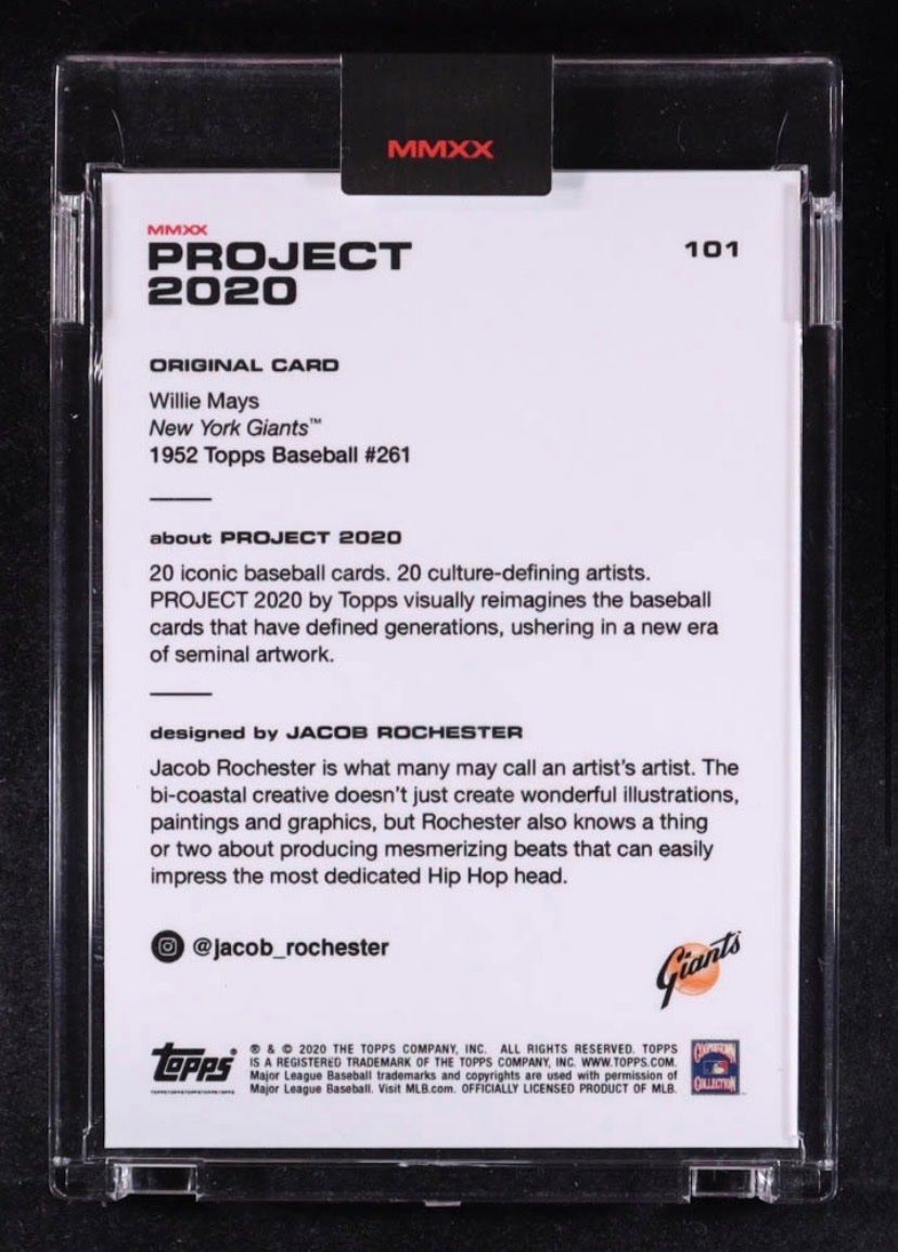 Topps Carte collezionabili: Willie Mays 2020 Topps Project 2020 #101 MLB CARD – Nuovo (secondo la descrizione) da Savosa venduto da Misch-M13 1