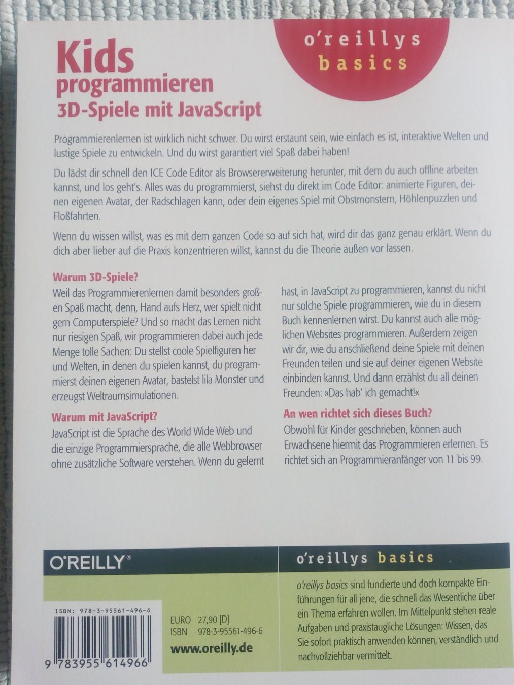 Bücher: Kids programmieren 3D-Spiele mit JavaScript – Gebraucht aus Ehrendingen von  1