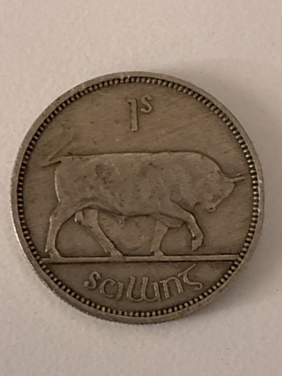 Tutti le monete: Nr. 37: 1 Schilling, altes irisches Pfund, 1954 – Usato da Burgdorf venduto da Yakari5165 1