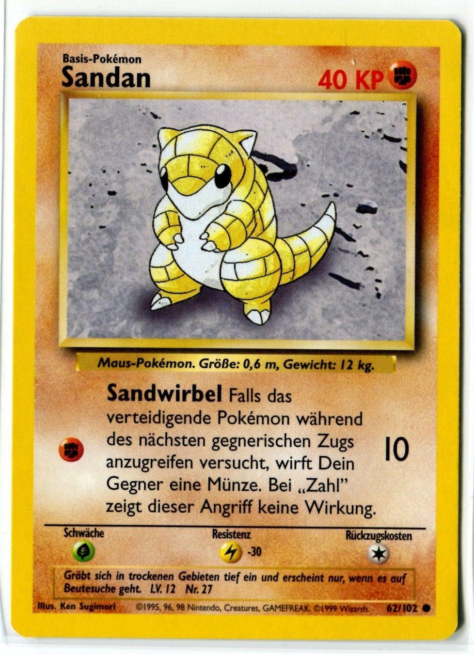 Pokémon Sammelbilder & Trading cards: Sandan Basis Set 62/102 Deutsch – Neu (gemäss Beschreibung) aus Dornach von Deco89
