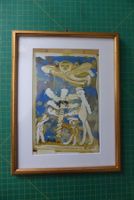 Hans Krüsi - Engelbild - signiert & gerahmt 20 x 26 cm