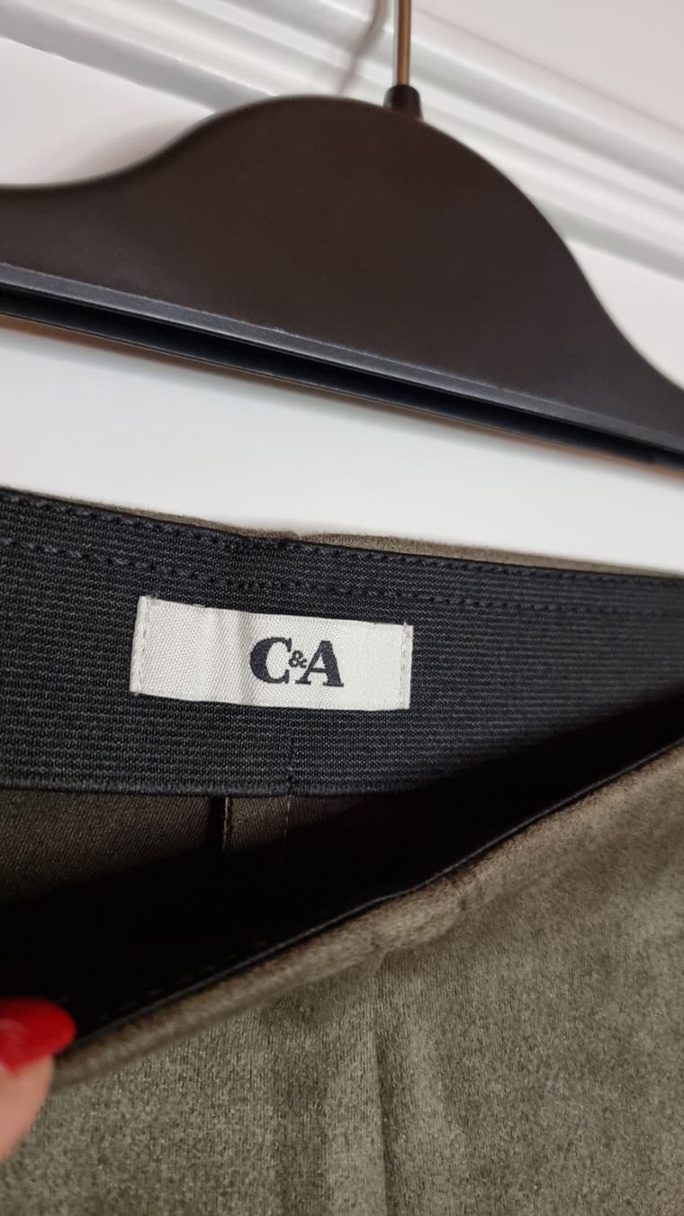 C&A Pantaloni: C&A Wildlederhose, Gr. L, Khaki, Trend – Difettoso da Wald ZH venduto da CapLux 2
