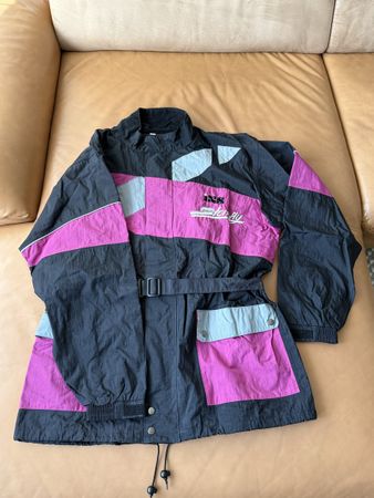 Motorradjacke iXS – Schwarz/Violett – Grösse L – wasserdicht
