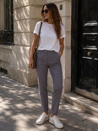 HUGO BOSS Hose Gr. 36 Jacquard Muster Anthrazit Rosé