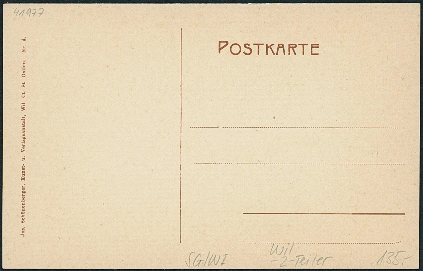 Cartoline postali: SG Wil – Nuovo (secondo la descrizione) da Schindellegi venduto da stationary 1