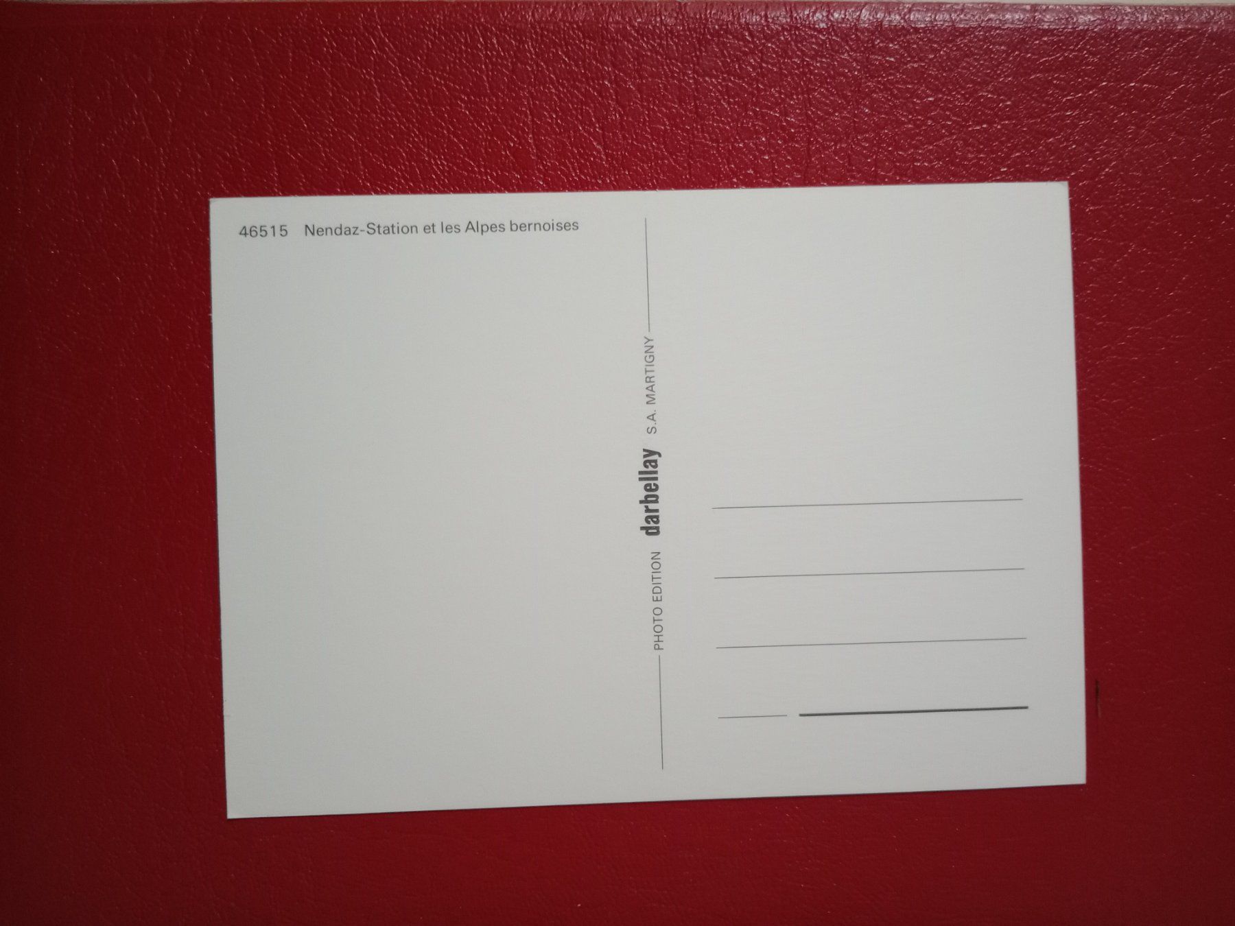 Cartoline postali: Nendaz Station Luftseilbahn Winter Berner Alpen – Usato da Küttigen venduto da Melisch1000 1