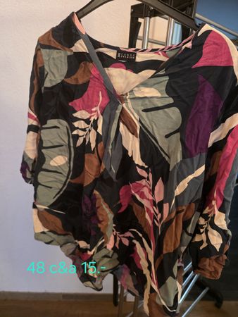 Sommerliche Bluse von C&A, Gr. 48, kaum getragen!