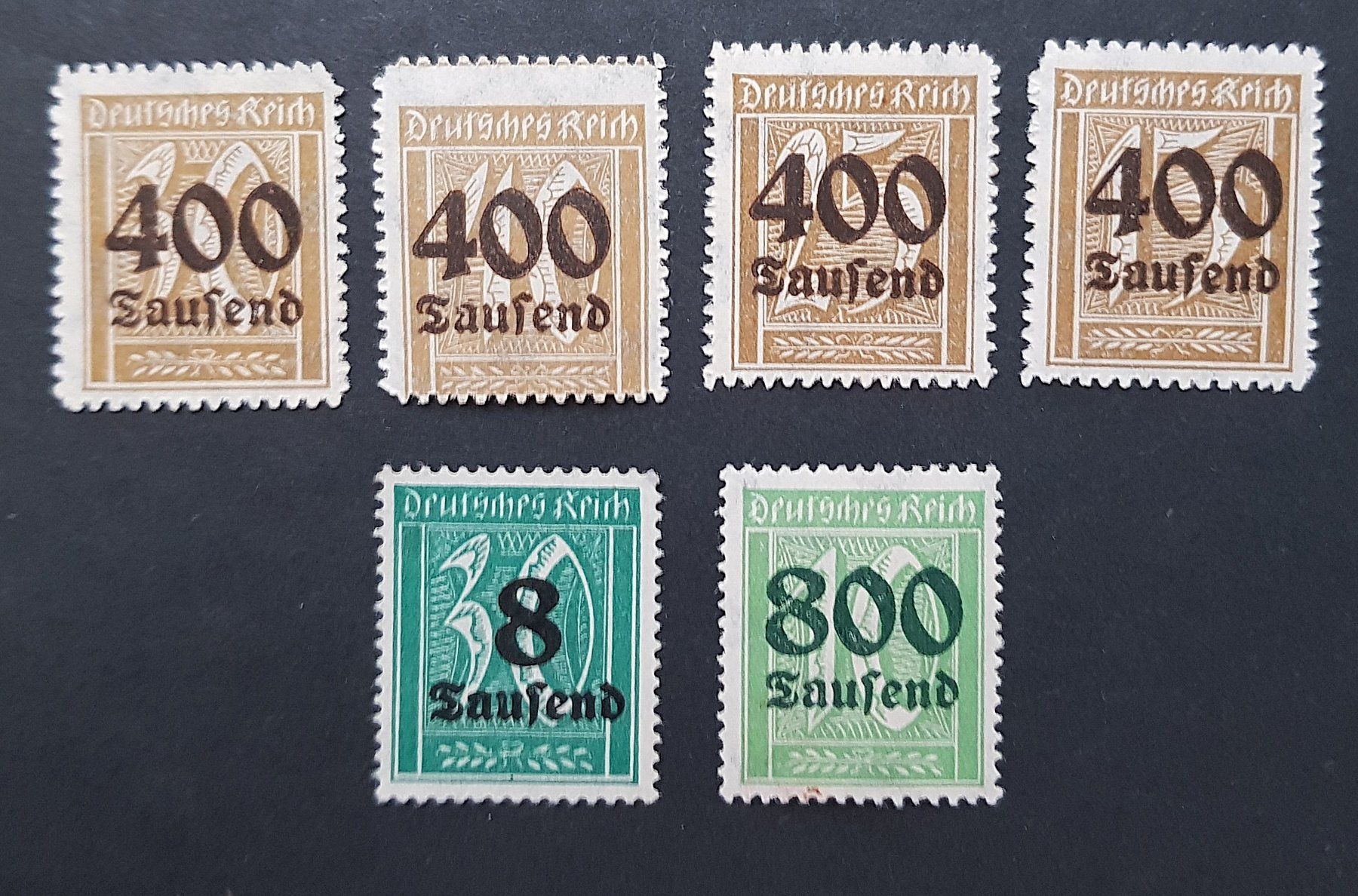 Tutti i francobolli: 1923 Deutsches Reich Inflationsmarken – Nuovo (secondo la descrizione) da Winterthur venduto da Saba1972